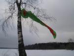 Он гордо развевался на ветру...